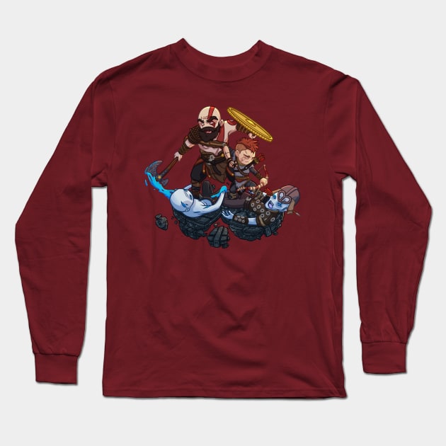 God of War - Dad of Boy Long Sleeve T-Shirt by eusrock